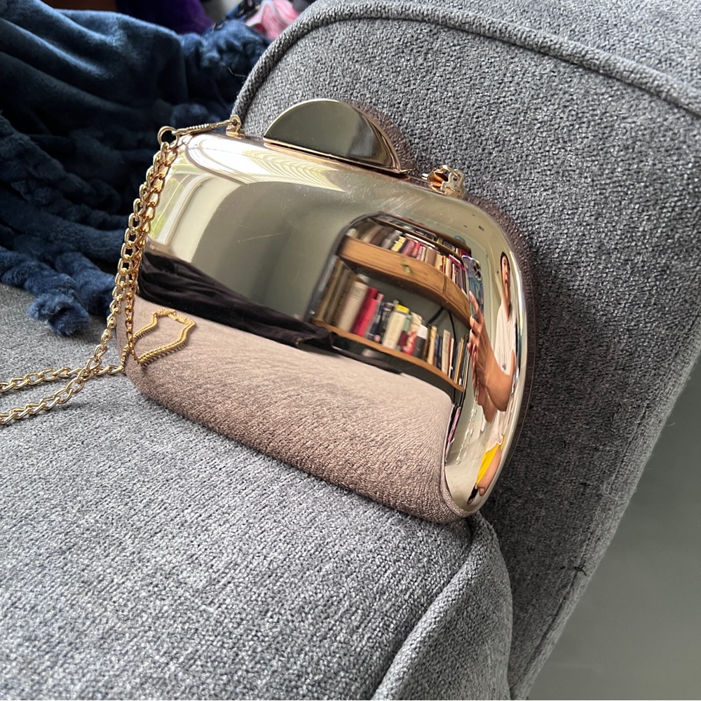 Gold/ Aqua Clutch Bag